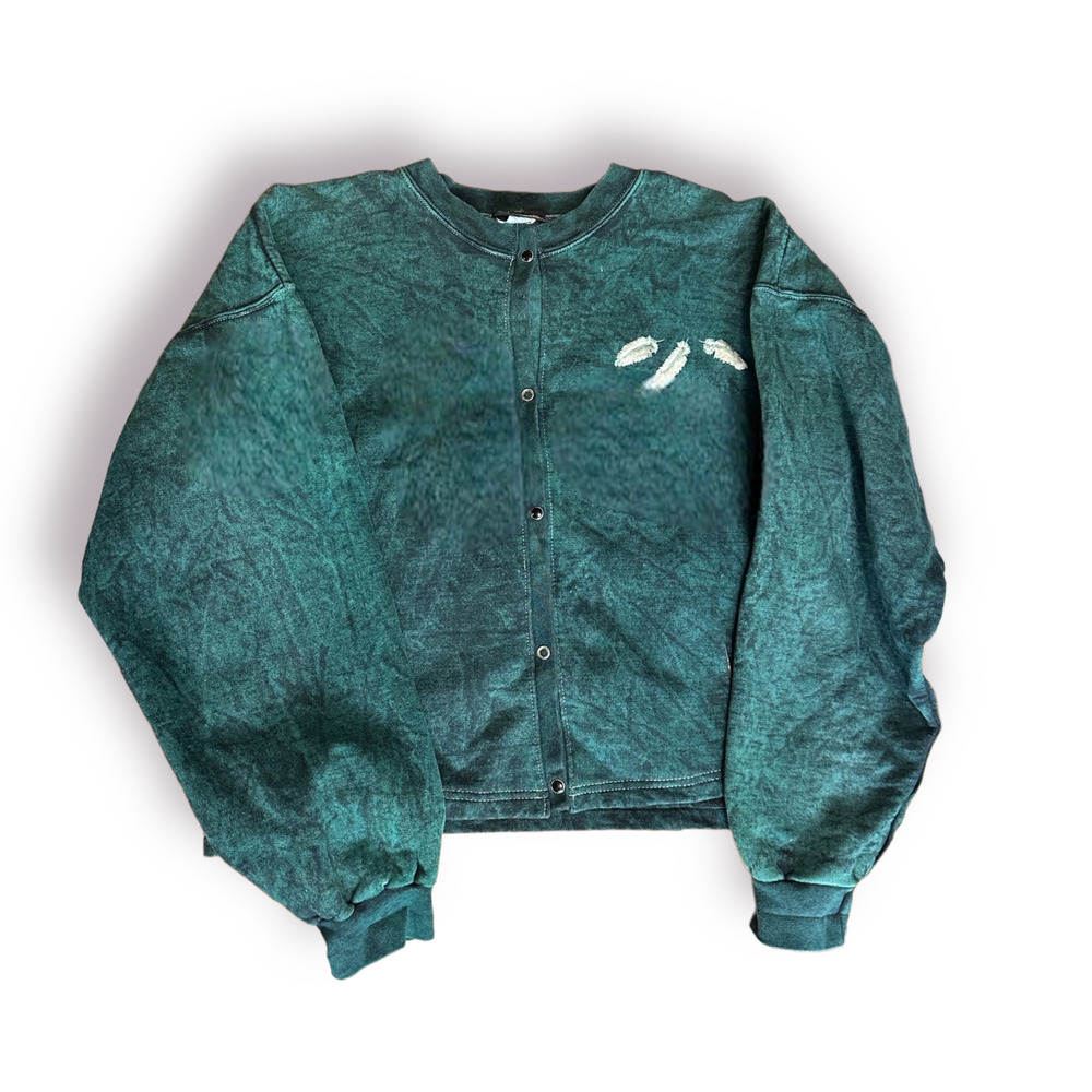 Vintage Stoneaged Rockwear Button up Sweatshirt womens large
